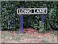 TM1384 : Long Lane sign by Geographer