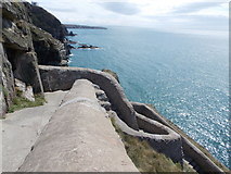 SH2082 : South Stack: zigging and zagging on the way down by Chris Downer