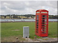 Y Felinheli: phone box on Beach Road