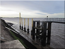 TA1428 : A jetty in the River Humber by Ian S