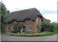 Thatched cottage on the corner of Haccups Lane