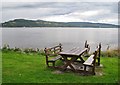 Picnic bench with a view