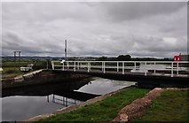 SX9687 : Teignbridge : The Exeter Canal - Swing Bridge by Lewis Clarke