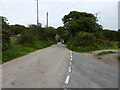 SW4936 : Lane junction near Amalebra by David Medcalf