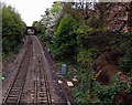 Railway north of Great Malvern station