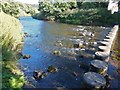 NU0601 : Stepping stones over the Coquet by Barbara Carr