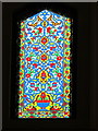 SP5206 : Oxford Centre for Islamic Studies, stained glass in mosque by David Hawgood