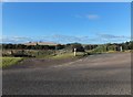 Field entrance and road to Fairnieside