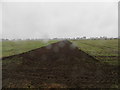 Ploughing in progress near Balhungie