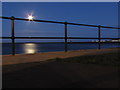 NZ3668 : Early evening moonlight over the River Tyne by Andrew Tryon