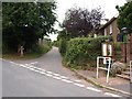 Junction of Manstree Road in Shillingford St George