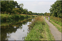 NS9577 : Union Canal and Towpath by Anne Burgess