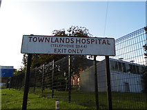 SU7582 : Sign for Townlands Hospital, Henley by David Howard