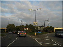 SU9576 : Roundabout on the A308, Windsor by David Howard