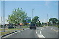 B3159 approaching Manor Roundabout