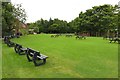 The picnic area at Oswaldtwistle Mills