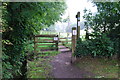 Public Footpath and Kissing Gate