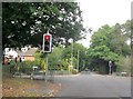 Baddesley Road cross roads from Hursley Road