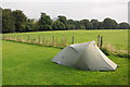 SK0772 : Tent on Lime Tree Park by Philip Halling