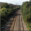 West Wales Line from Station Road Fforestfach, Swansea