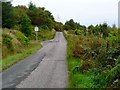 The B842 above Sunadale Cottage