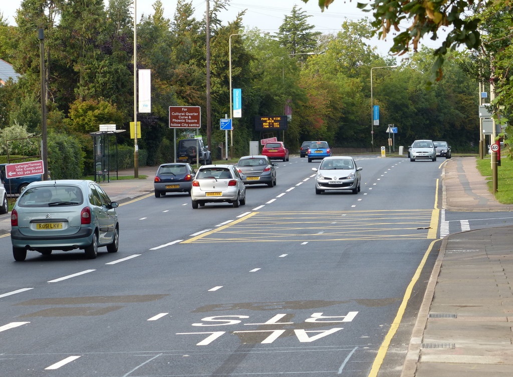 A426 Lutterworth Road towards Leicester © Mat Fascione cc-by-sa/2.0 ...