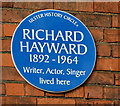 Richard Hayward plaque, Belfast