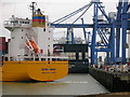TM2832 : OPDR Cadiz arriving at Felixstowe Container Terminal by Simon Mortimer