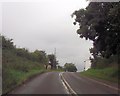 Approaching road junction near Malehurst Bank