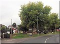 A488 entering Minsterley at Fire Station