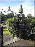 NZ1647 : Exit gateway from All Saints churchyard, Lanchester by Stanley Howe