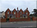 Victorian almshouses, Magdalen Street, Exeter