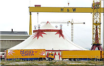 J3575 : The "Moscow State Circus", Belfast by Albert Bridge