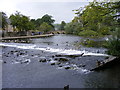 SK2268 : Bakewell Weir by Gordon Griffiths