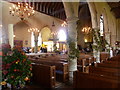 TQ8438 : All Saints Church, Biddenden decorated for its Flower Festival by Marathon