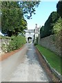 Looking up Church Lane towards The Manor