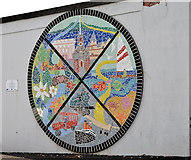 J3979 : Mosaic, Holywood station by Albert Bridge