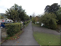SK2268 : Riverside path in Bakewell by Jaggery