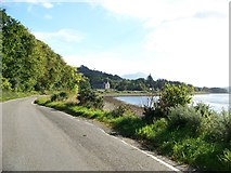 NM9435 : Unclassified road approaching Ardchattan Church of Scotland by Elliott Simpson