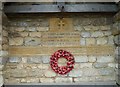 War memorial (inside the bus stop)