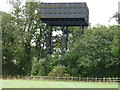 TL1785 : Water tower at Conington (RAF Glatton) by Richard Humphrey