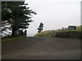 The entrance to the National Trust car park at Carrick-a-rede