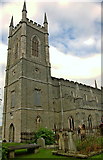 J4844 : Downpatrick - Down Cathedral - Tower & Burial Sites by Joseph Mischyshyn
