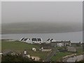 A clachan of newly built NI Housing Executive Social Houses on Rathlin