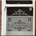 SJ9295 : Jolly Hatters: Etched Window by Gerald England
