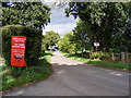 Footpath & entrance to Fen Farm