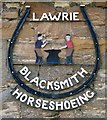 A blacksmith sign at St Boswells