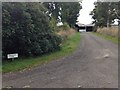 Farm entrance to Newmore Mains