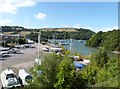 Boat repair yard on the River Dart