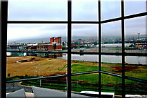J3475 : Titanic Belfast - 4th Floor - view through window in Gallery 5 by Joseph Mischyshyn